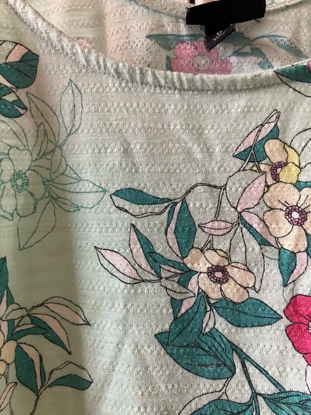 torrid Mint Floral Ruffle-strap Tank Top - Picture 2 of 3